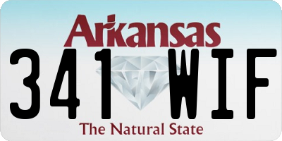 AR license plate 341WIF