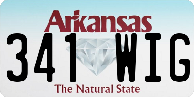AR license plate 341WIG