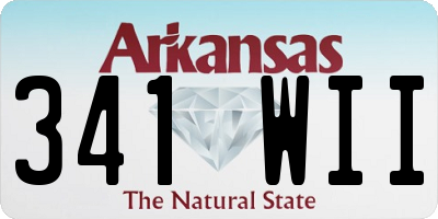 AR license plate 341WII