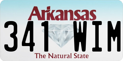 AR license plate 341WIM
