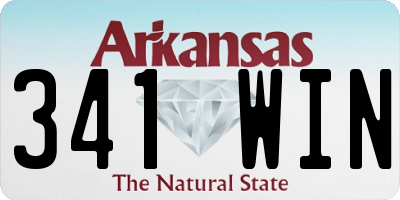 AR license plate 341WIN