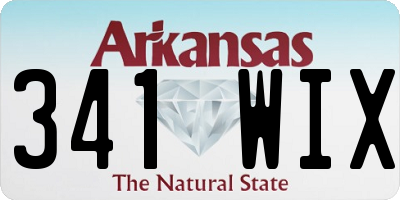 AR license plate 341WIX