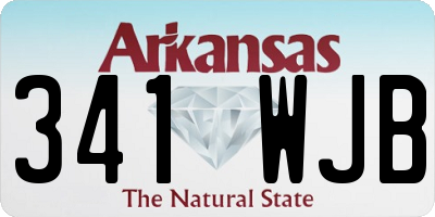AR license plate 341WJB