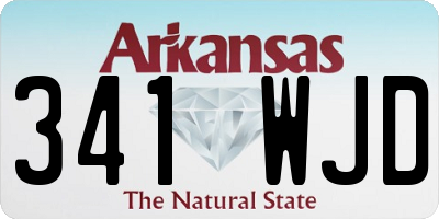 AR license plate 341WJD