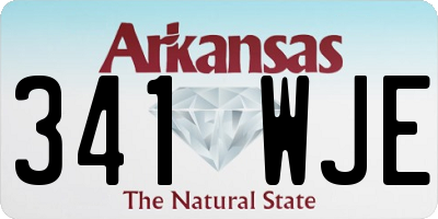 AR license plate 341WJE