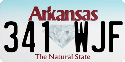 AR license plate 341WJF
