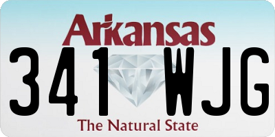 AR license plate 341WJG