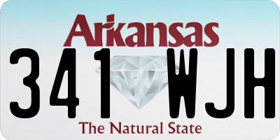 AR license plate 341WJH