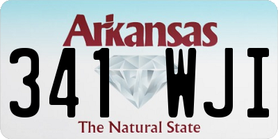 AR license plate 341WJI