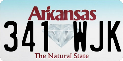 AR license plate 341WJK