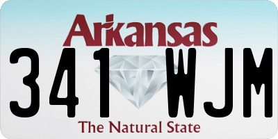 AR license plate 341WJM