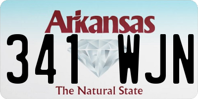 AR license plate 341WJN