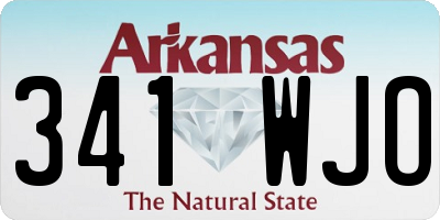 AR license plate 341WJO