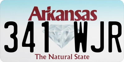 AR license plate 341WJR