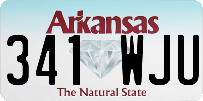 AR license plate 341WJU