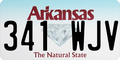 AR license plate 341WJV