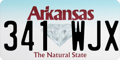 AR license plate 341WJX