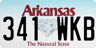 AR license plate 341WKB
