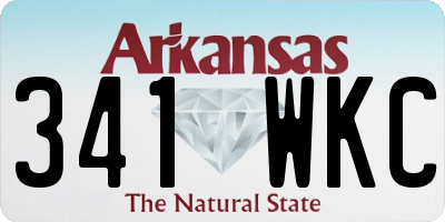 AR license plate 341WKC