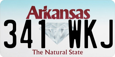 AR license plate 341WKJ