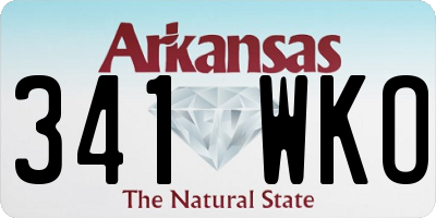 AR license plate 341WKO