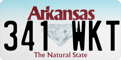 AR license plate 341WKT