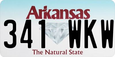AR license plate 341WKW