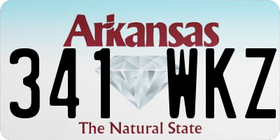 AR license plate 341WKZ