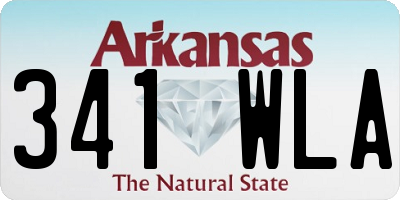 AR license plate 341WLA
