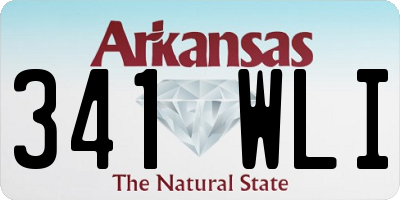 AR license plate 341WLI