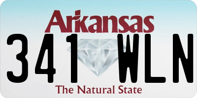 AR license plate 341WLN