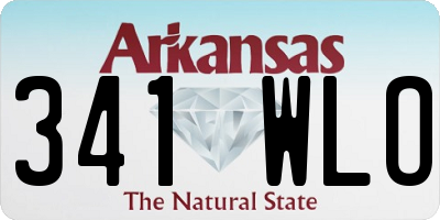 AR license plate 341WLO