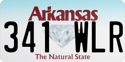 AR license plate 341WLR
