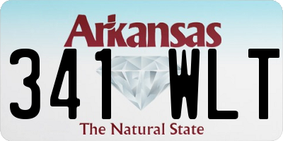AR license plate 341WLT