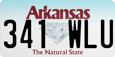AR license plate 341WLU
