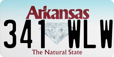 AR license plate 341WLW