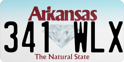 AR license plate 341WLX