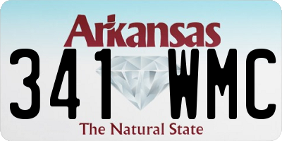 AR license plate 341WMC