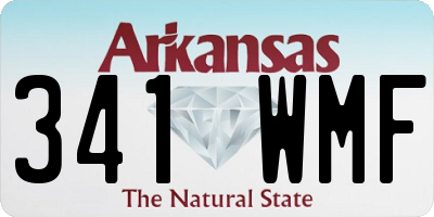 AR license plate 341WMF