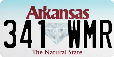 AR license plate 341WMR