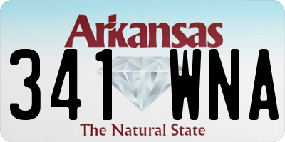 AR license plate 341WNA