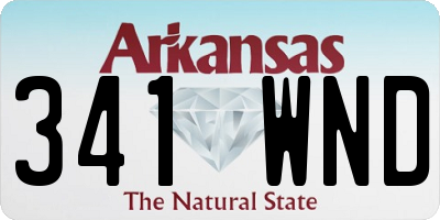 AR license plate 341WND