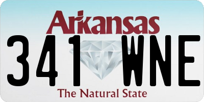 AR license plate 341WNE