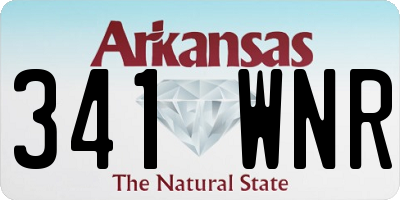 AR license plate 341WNR