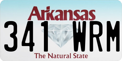 AR license plate 341WRM