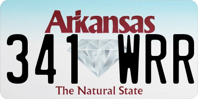 AR license plate 341WRR