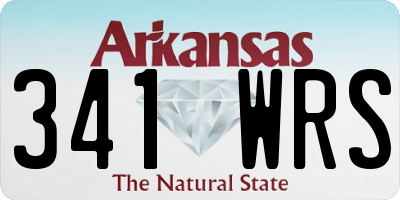 AR license plate 341WRS