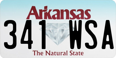 AR license plate 341WSA