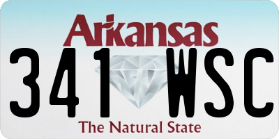 AR license plate 341WSC