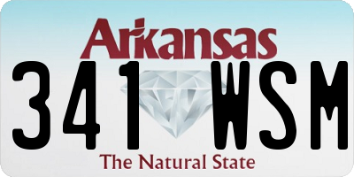 AR license plate 341WSM